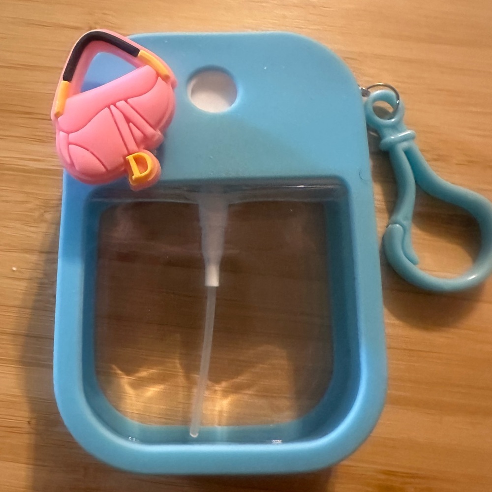 Blue Silicone atomizer with saddlebag charm